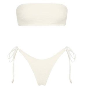 triangl white bikini